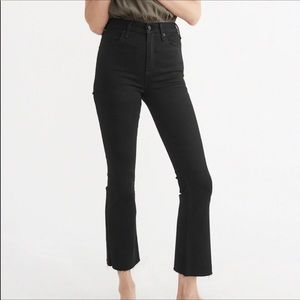 A&F High Rise Ankle Flare Jeans